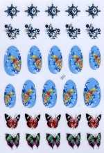 1 Bogen Design Nail Sticker - selbstklebend - # 506