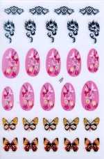 1 Bogen Design Nail Sticker - selbstklebend - # 509