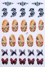 1 Bogen Design Nail Sticker - selbstklebend - # 512