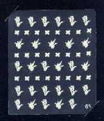1 Bogen 3D Design Nail Sticker # 410 Nagelsticker