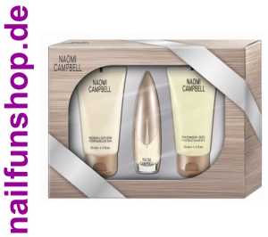 Naomi Campbell Geschenkset (EDT 15ml + Bodylotion 50ml + Duschgel 50ml)