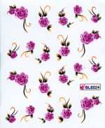 1 Bogen One Stroke Sticker BLE-024 (20 Stück) Nailsticker Nail-Tattoos Nailtatto