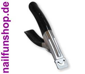 Profi Tipcutter chrome Nagelcutter zum Tips kürzen Schwarz