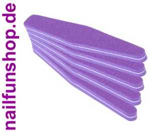 Buffer-Feile SUPERFLEX Trapez lila Körnung 120/120 beidseitig mittel - 5er Pack