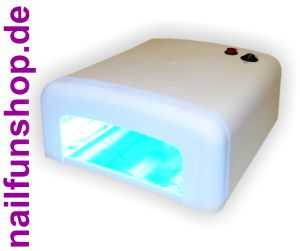 UV-Lichthärtungsgerät mit Timerschaltung inkl. 4 Röhren 36 Watt weiss