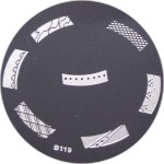 Nailart Stamping Schablone B119 Stempelschablone Metall