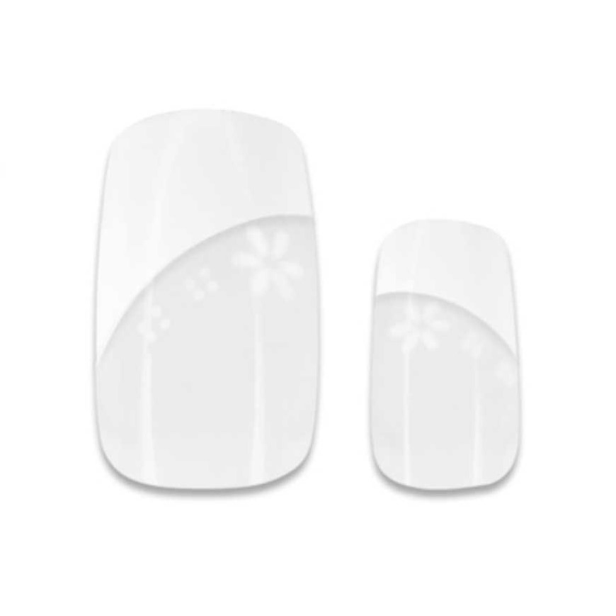24 French White Airbrush Tips (10117) ohne Anklebefläche in verschiedenen Größen