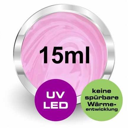 Camouflage Builder Gel pink [15ml] UV & LED mittelviskos