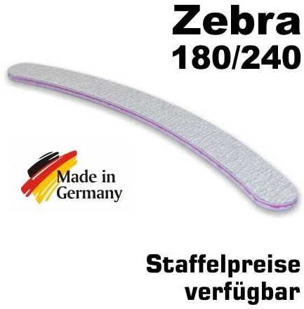 Zebrafeile Banana Profi-Qualität - Körnung 180/240 - made in Germany