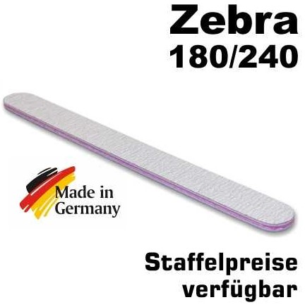 Zebrafeile gerade Profi-Qualität - Körnung 180/240 - made in Germany