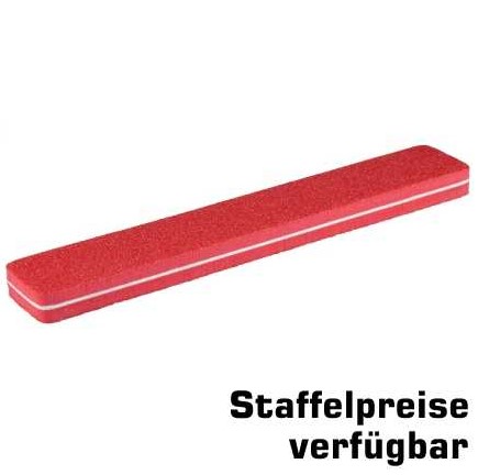 Rechteck Bufferfeile SUPERFLEX rot, rauh, Körnung 80/80