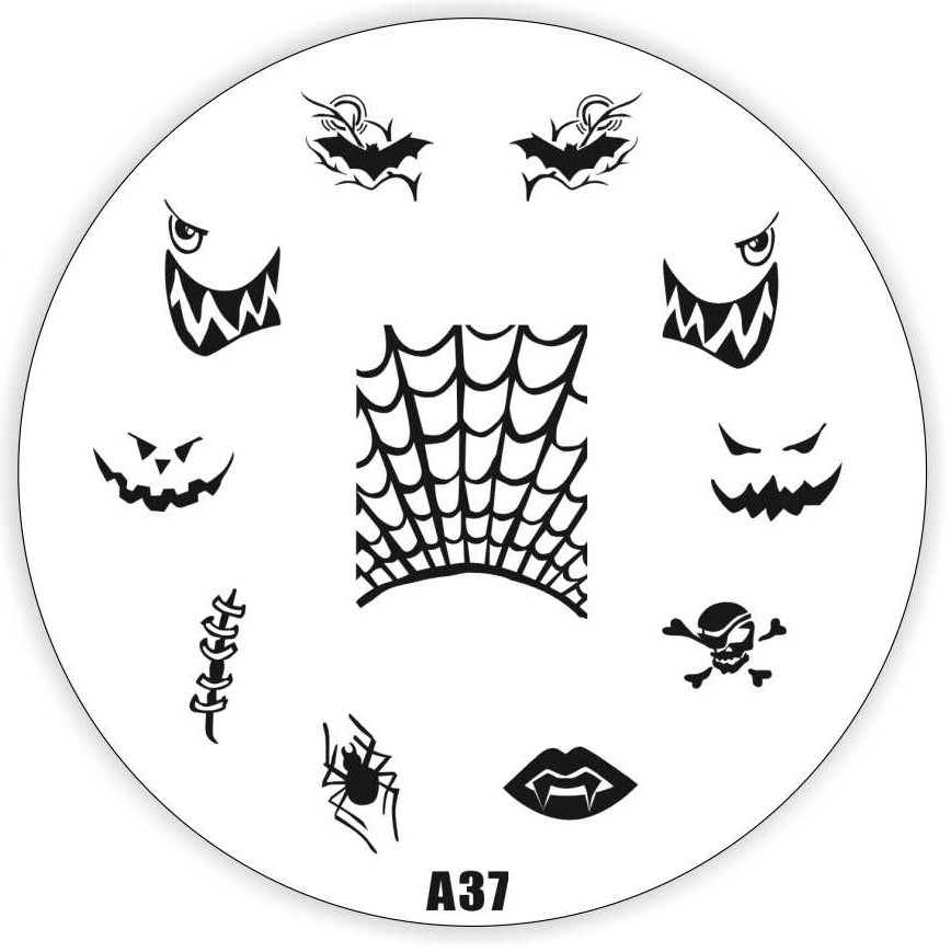 Stamping Schablone A37 - Halloween