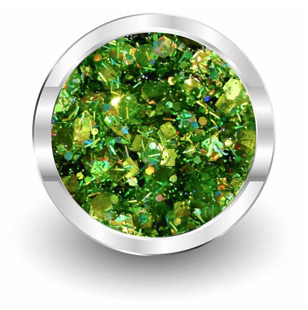 5ml UV-Color-Farbgel Crush CRISP Glitter grün