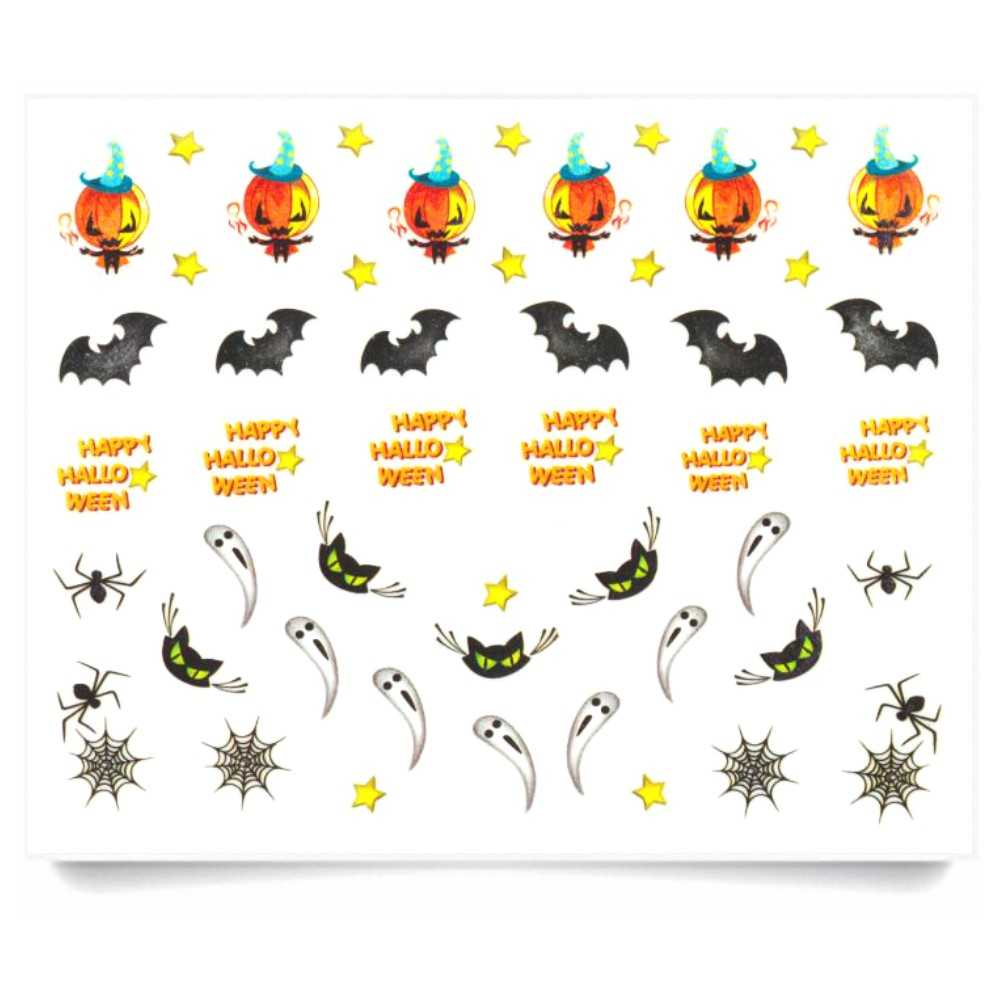 1 Bogen Halloween Grusel Sticker E067 Nailsticker Nailart Nail-Tattoo