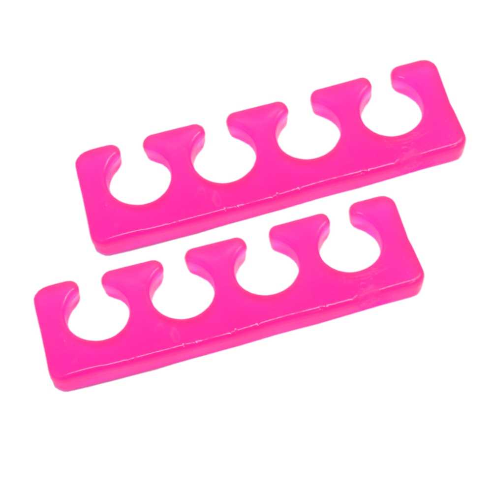 Silikon Zehenspreizer - Fingerspreizer - rosa pink - 2 Stück Packung