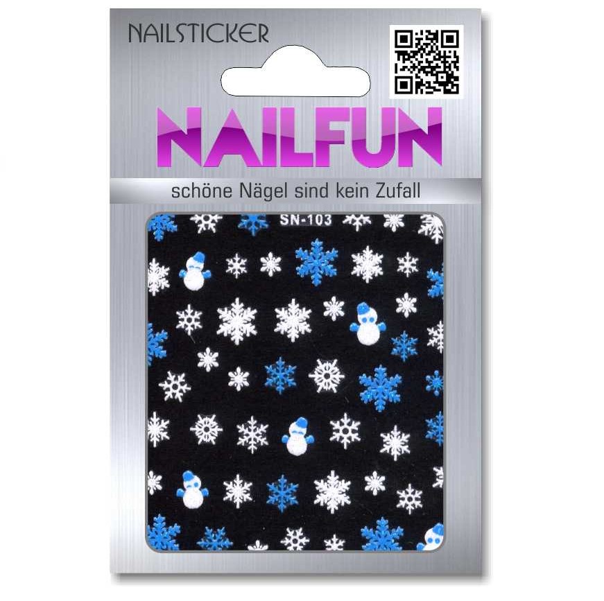 Weihnachten 3D Design Nail Sticker SN-103 Christmas Nagelsticker selbstklebend
