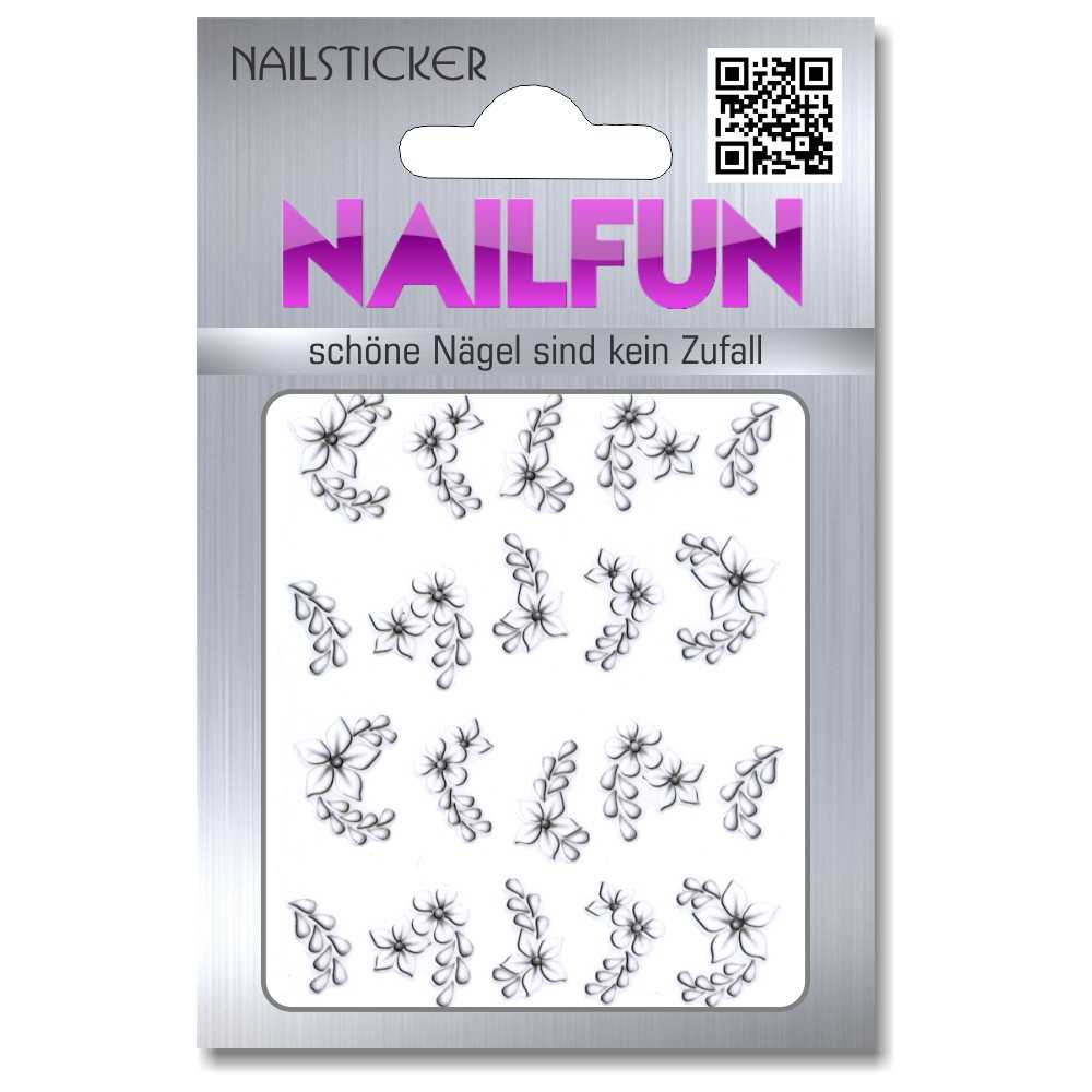 1 Bogen One Stroke Sticker E002 selbstklebende Nailsticker Nailart Nail-Tattoo