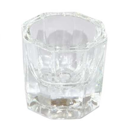NAILFUN Dappenglas - Dappen Dish Glas für Acrylpulver, Liquid, Pinselreiniger ..