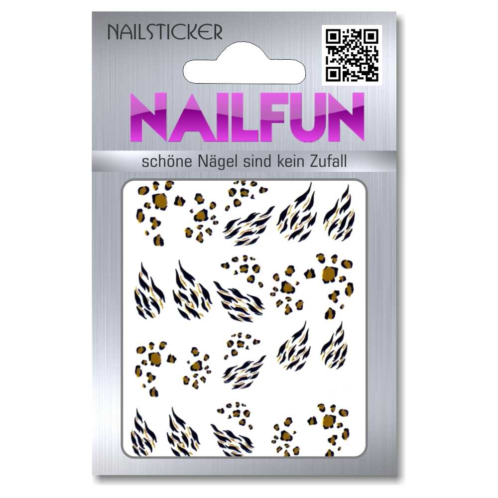 1 Bogen One Stroke Sticker BLE-174 (20 Stück) Nailsticker Nail-Tattoos Nailtatto