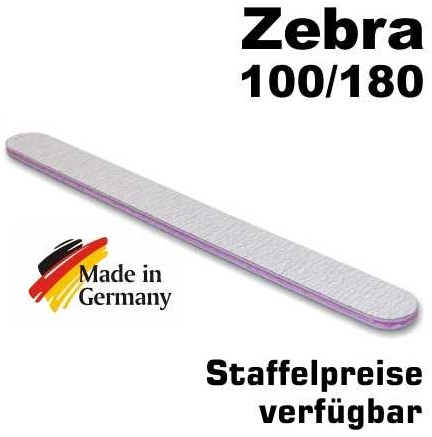 Zebrafeile gerade Profi-Qualität - Körnung 100/180 - made in Germany