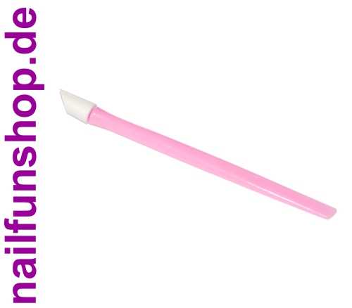 NAILFUN Hufstäbchen / Nagelhautschieber pink aus Kunststoff mit Gummihuf