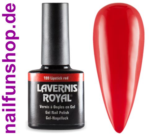 LAVERNIS ROYAL 3in1 Gel Nagellack - 199 Lipstick red